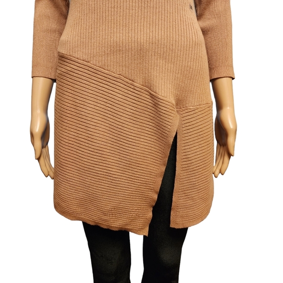 New York & Co Knit Tan Tunic Sweater NWOT - Picture 3 of 12